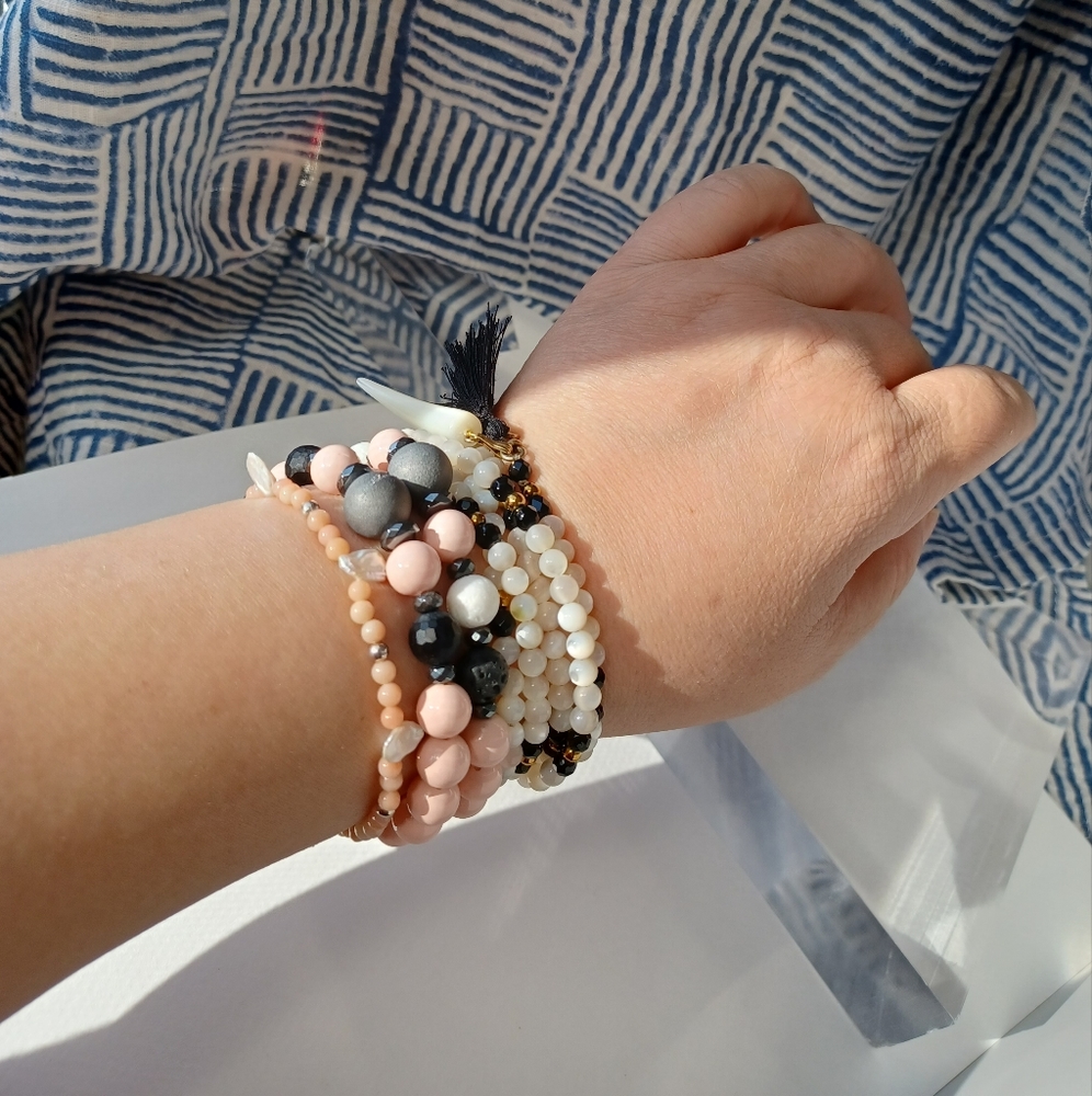 Great Price offer design Item Shell Pearl Bracelet set